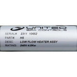 Heater Assy, Low Flow, United Spa Controls C5-L, 4kW : LFH