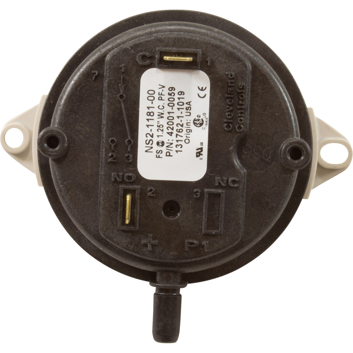 Air Flow Switch, Pentair Max-E-Therm/MasterTemp : 42001-0061S - StaRite/Pentair - 022315210615 - PartsForSpas.com