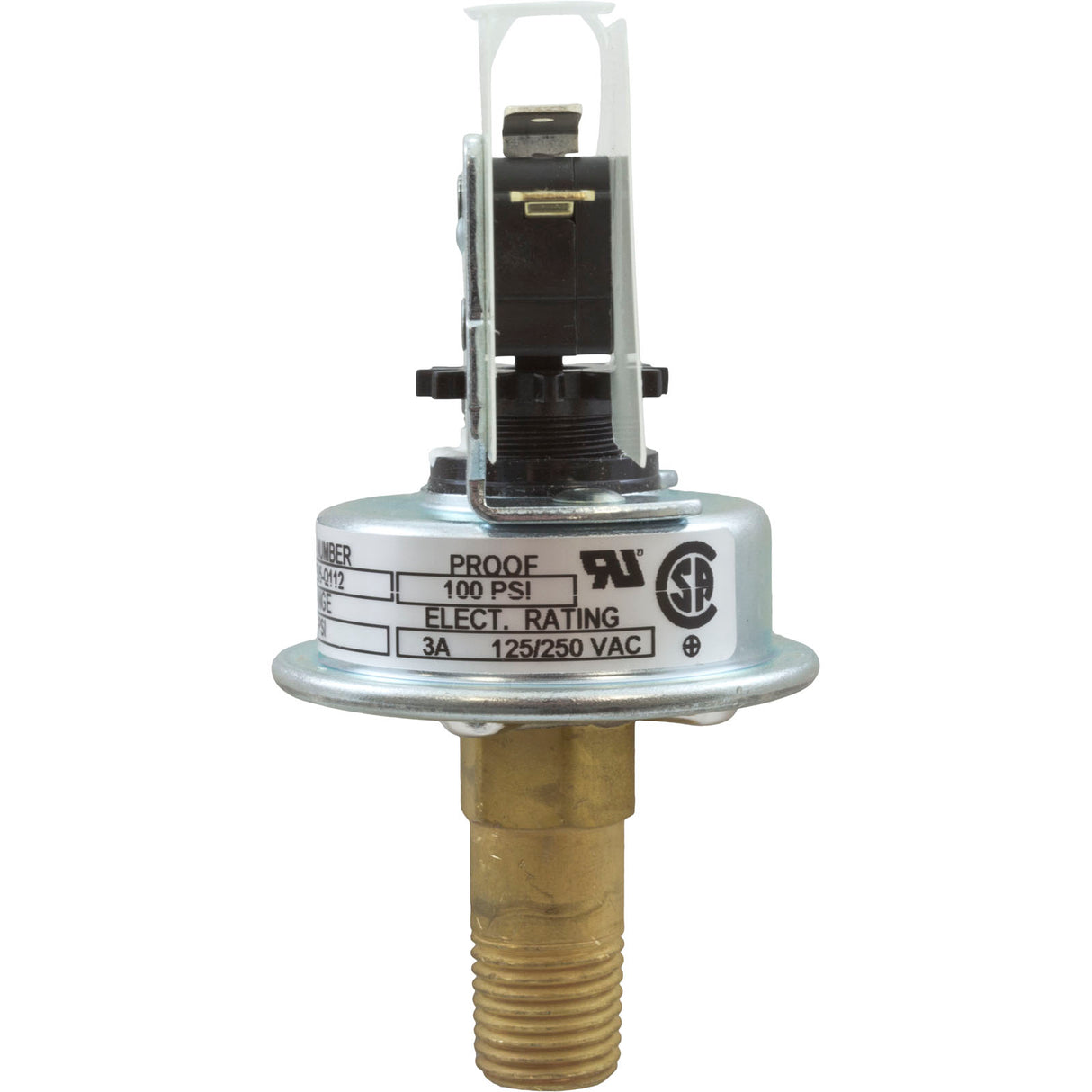 Pressure Switch, 3A, Pentair Max-E-Therm/MasterTemp, ASME : 473716Z