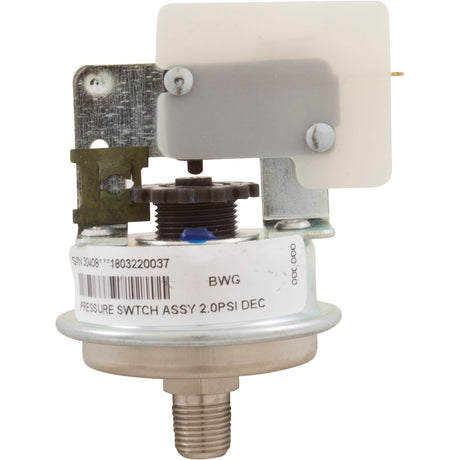 Pressure Switch 30408, 3A, BWG, 1/8"mpt, SPST : 30408 - Balboa Water Group - 30408 - PartsForSpas.com
