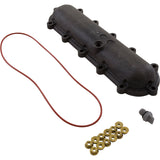 Return Header, Raypak 206A - 407A, w/ Flange Nut Kit : 015095F - Raypak - 840891035381 - PartsForSpas.com