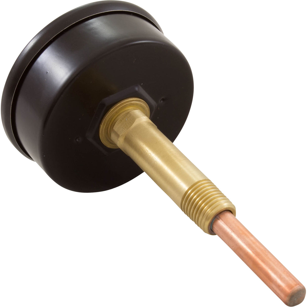 Temperature and Pressure Gauge, Raypak Heaters, 1/2", Bottom : 007205F - Raypak - 840891011859 - PartsForSpas.com