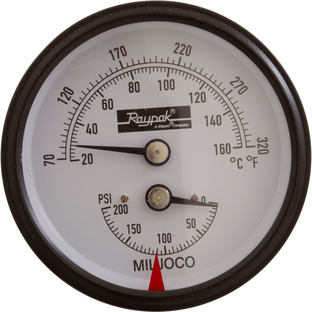Temperature & Pressure Gauge Kit, Raypak Hydronic Heaters : 007399F - Raypak - 840891006947 - PartsForSpas.com