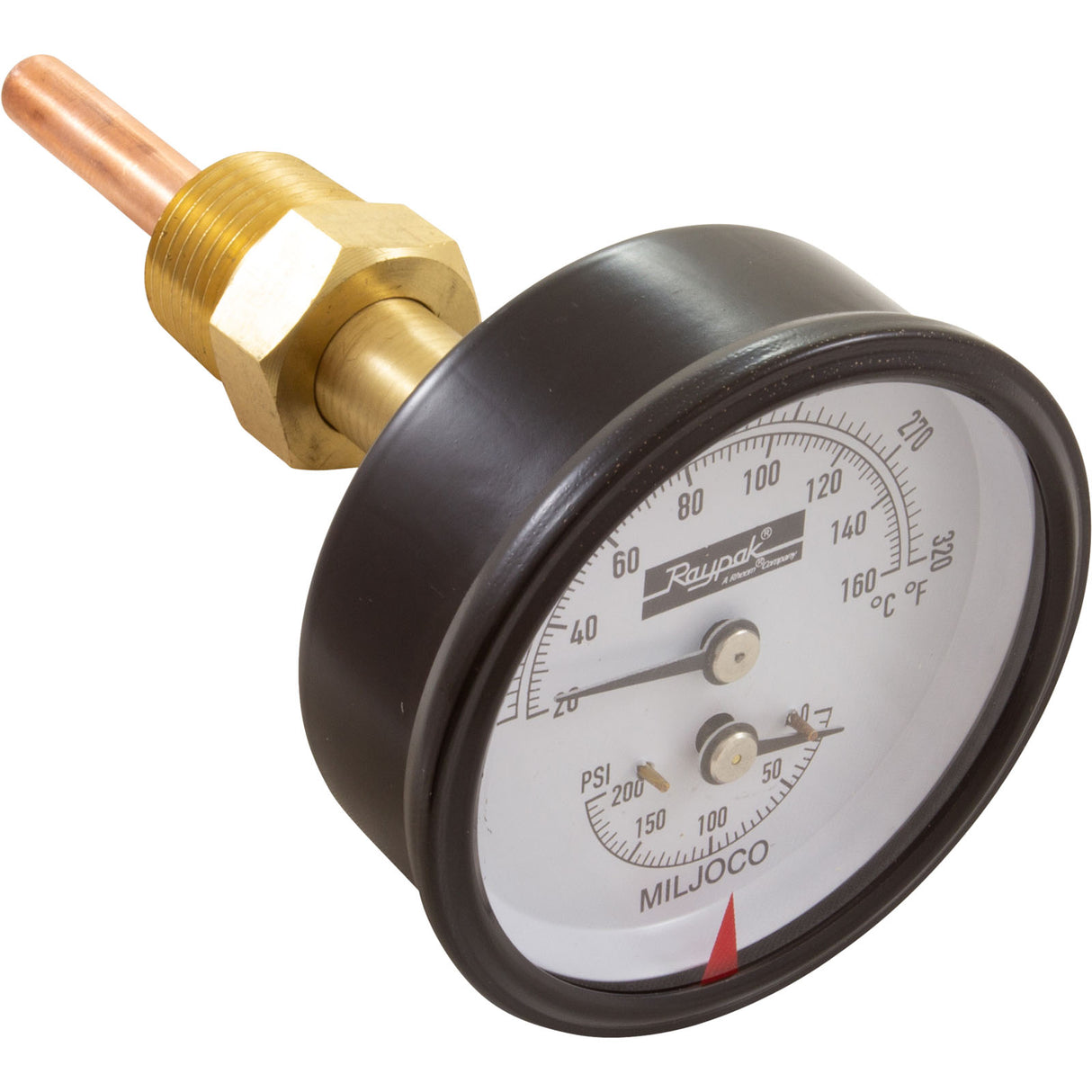 Temperature & Pressure Gauge Kit, Raypak Hydronic Heaters : 007399F - Raypak - 840891006947 - PartsForSpas.com