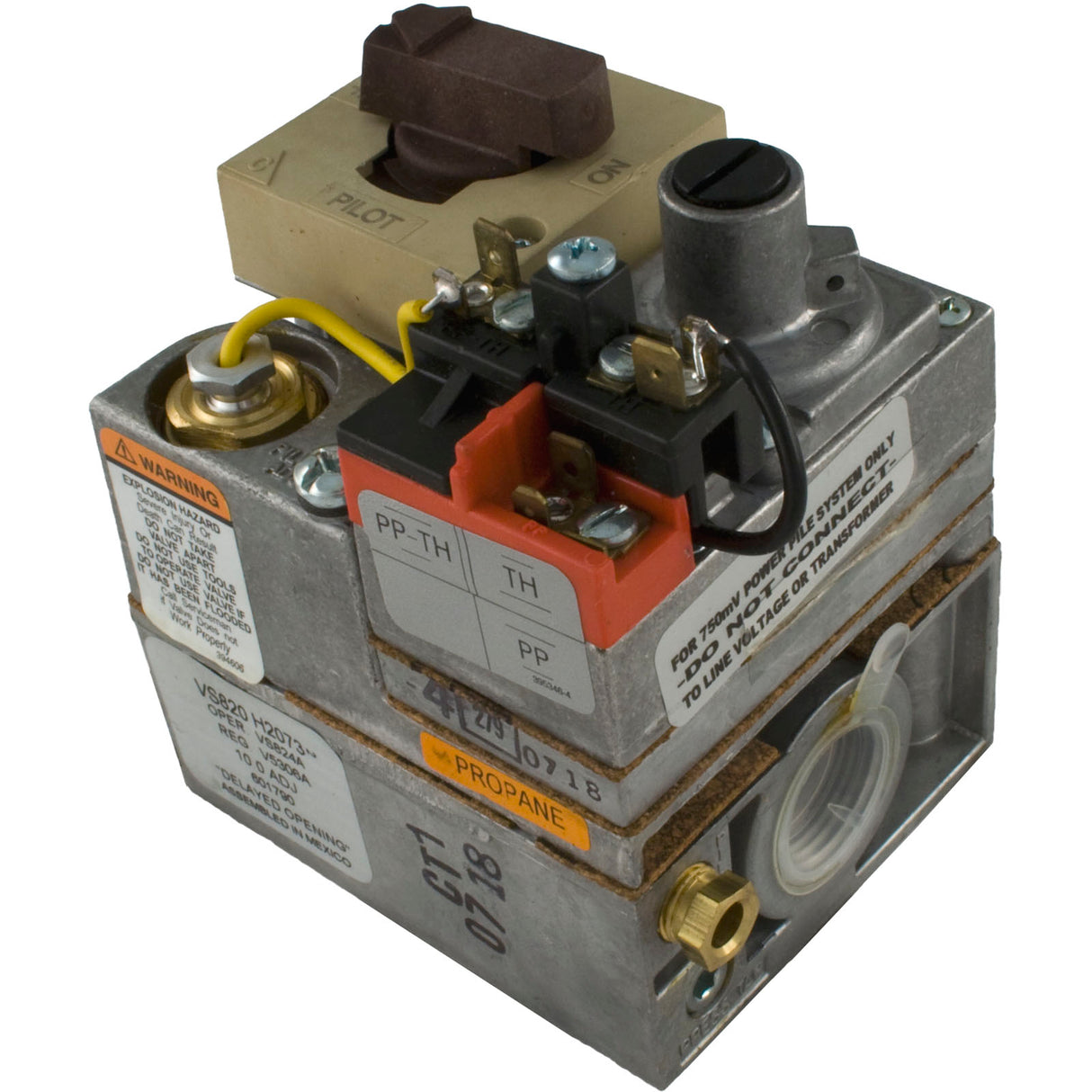 Combination Gas Valve, Raypak 130A, LP, MV : 011589F - Raypak - 840891026907 - PartsForSpas.com
