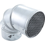 90 Elbow, Raypak D-2, 4", with Screen : 010827F - Raypak - 840891020882 - PartsForSpas.com