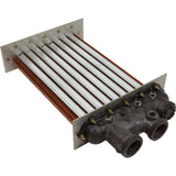 Heat Exchanger, Raypak Model 336A/337A, Polymer : 010045F - Raypak - 840891021209 - PartsForSpas.com