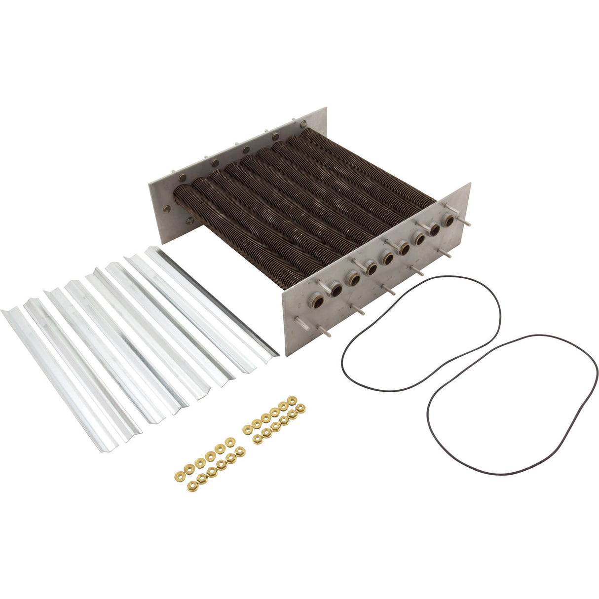 Tube Bundle, Raypak 206A/207A, CuNi/Polymer, Before 7/2013 : 010364F - Raypak - 840891019619 - PartsForSpas.com