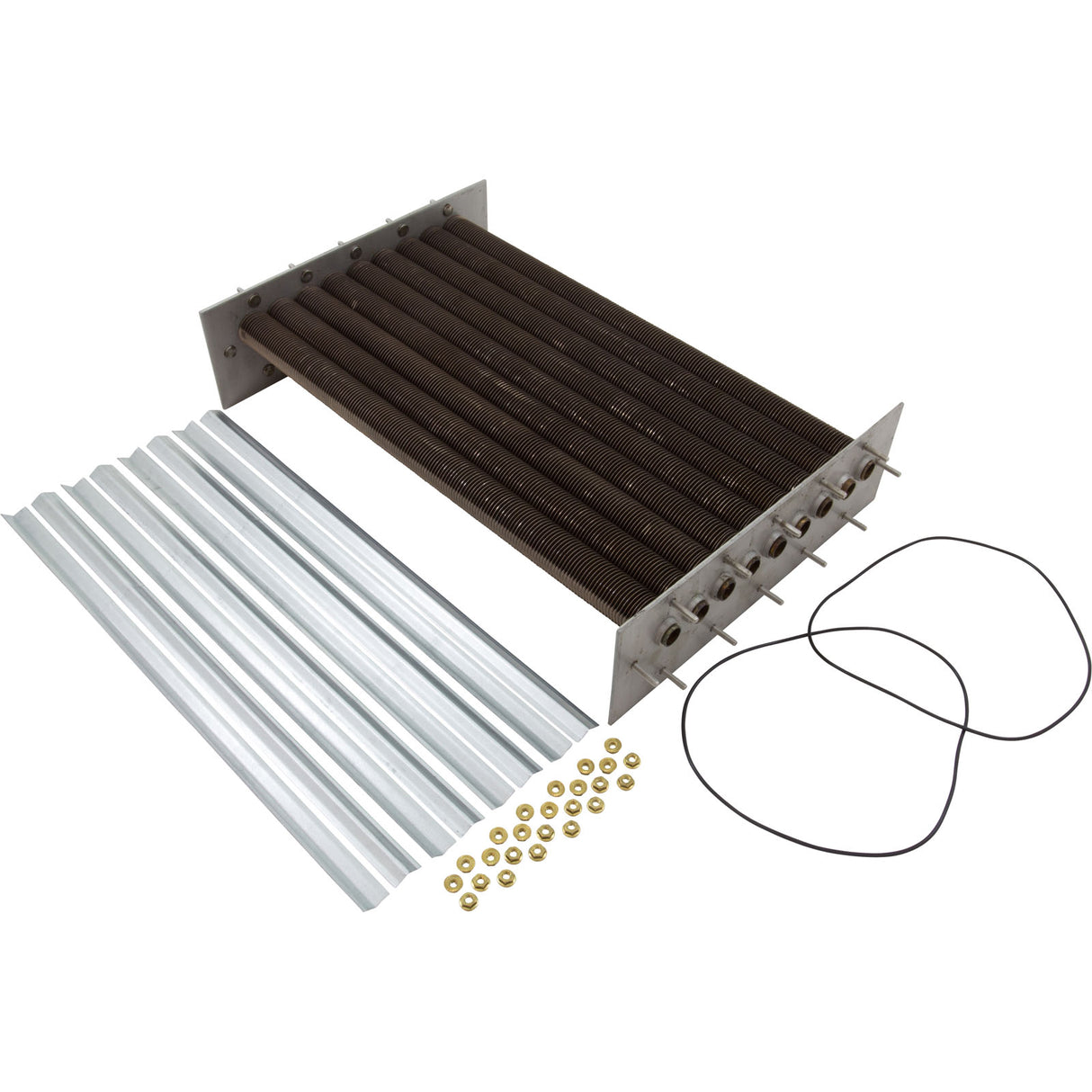 Tube Bundle, Raypak 406A/407A, CuNi/Polymer, Before 7/2013 : 010367F - Raypak - 840891021629 - PartsForSpas.com