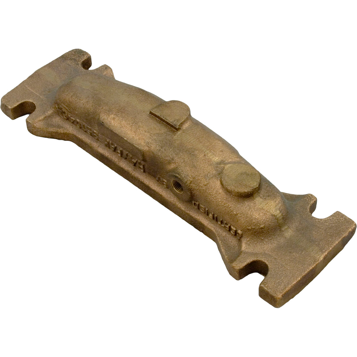 Return Header, Raypak 155B/155C, Bronze : 004888F - Raypak - 840891006886 - PartsForSpas.com