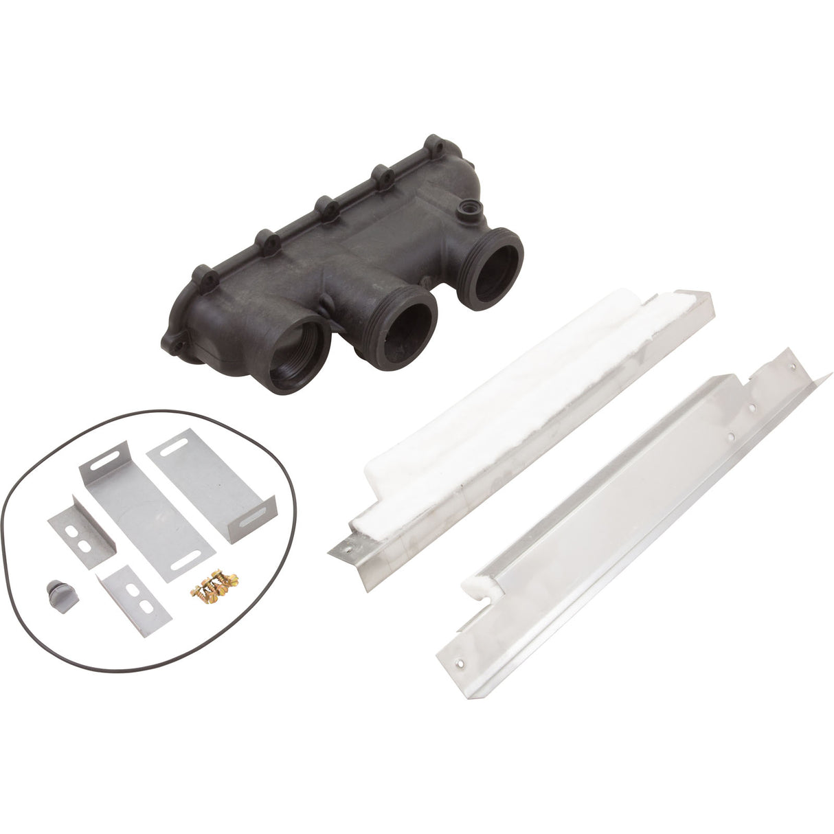 Inlet/Outlet Header, Raypak 185/207A/206A/R185A/R185B, Capron : 006706F - Raypak - 006706F - PartsForSpas.com