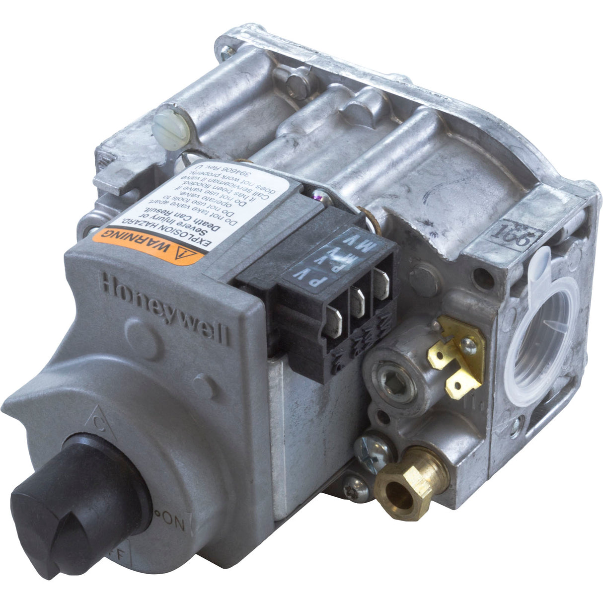Combination Gas Valve, Raypak R185A, On/Off, Nat., Low NOx : 010812F - Raypak - 840891020202 - PartsForSpas.com