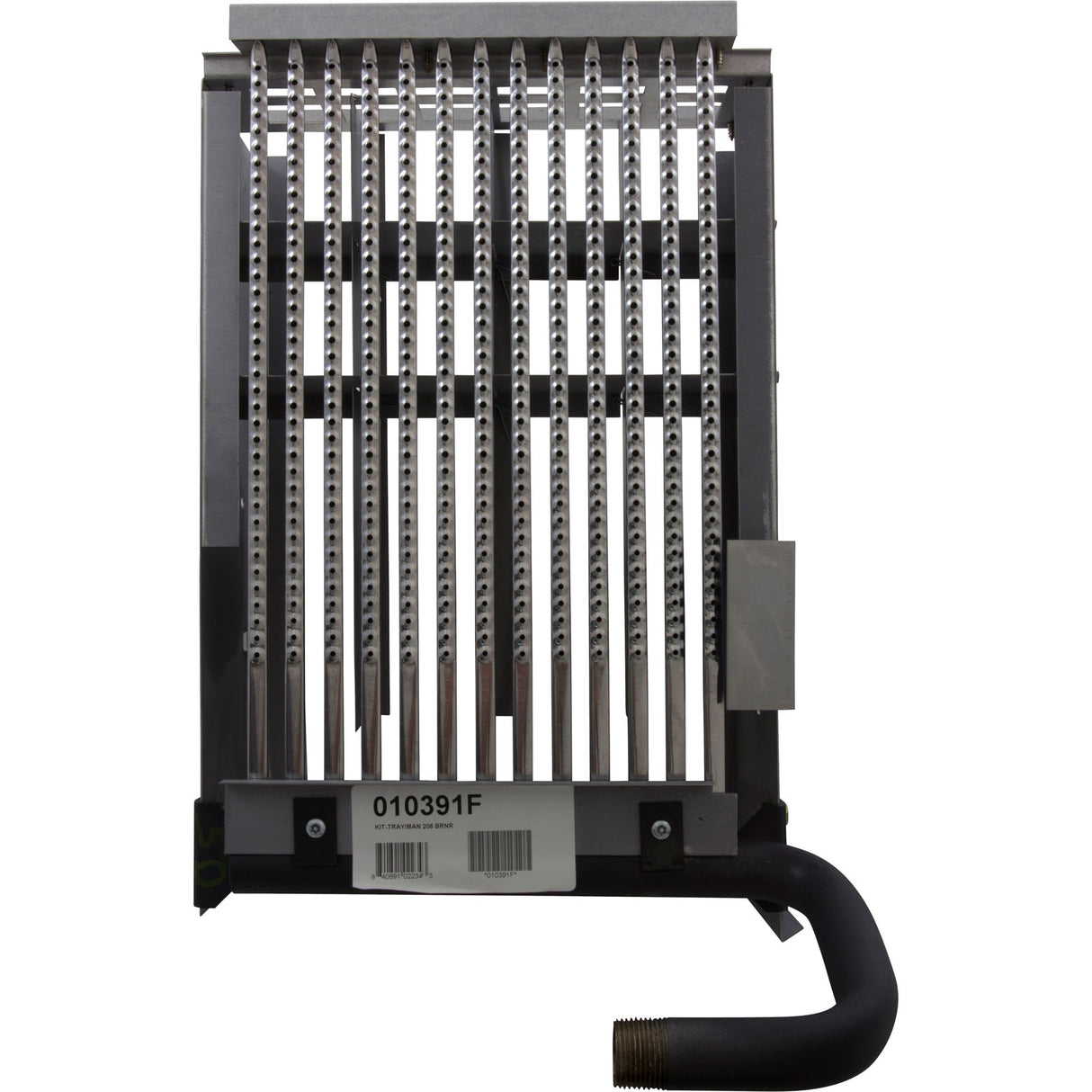 Burner Tray, Raypak Model 206A, with Burner, Sea Level : 010391F - Raypak - 840891022343 - PartsForSpas.com