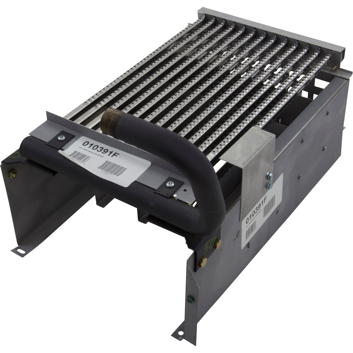 Burner Tray, Raypak Model 206A, with Burner, Sea Level : 010391F - Raypak - 840891022343 - PartsForSpas.com