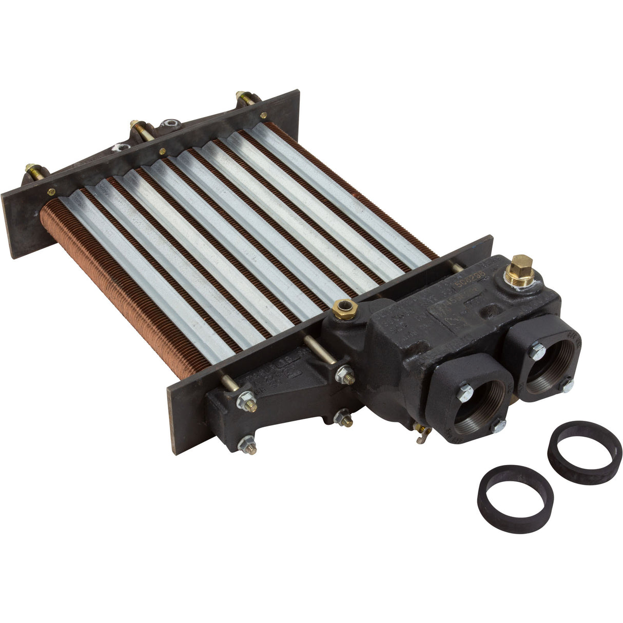 Heat Exchanger, Raypak 206A/207A, Copper : 010051F - Raypak - 840891021421 - PartsForSpas.com