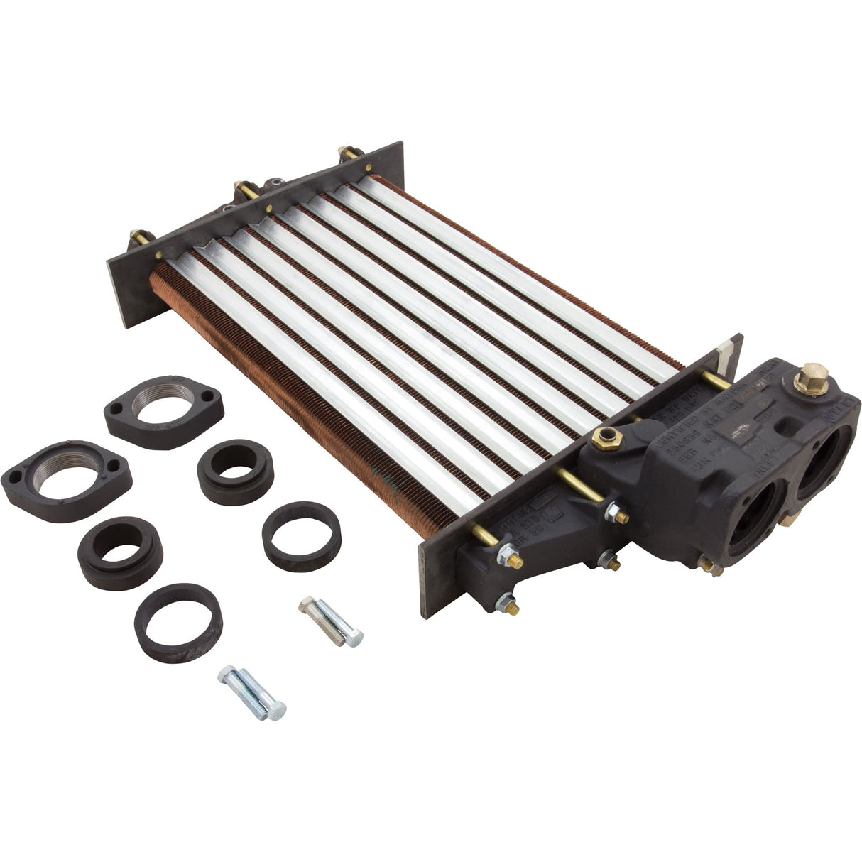 Heat Exchanger, Raypak 336A/337A, Copper : 010053F - Raypak - 840891027218 - PartsForSpas.com