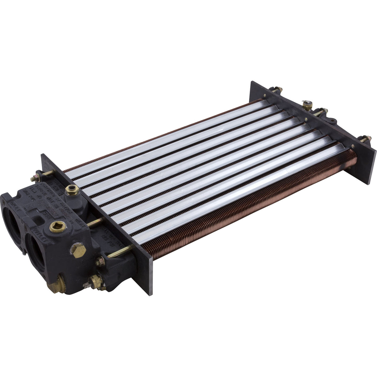 Heat Exchanger, Raypak 406A/407A, Copper : 010054F - Raypak - 840891021834 - PartsForSpas.com