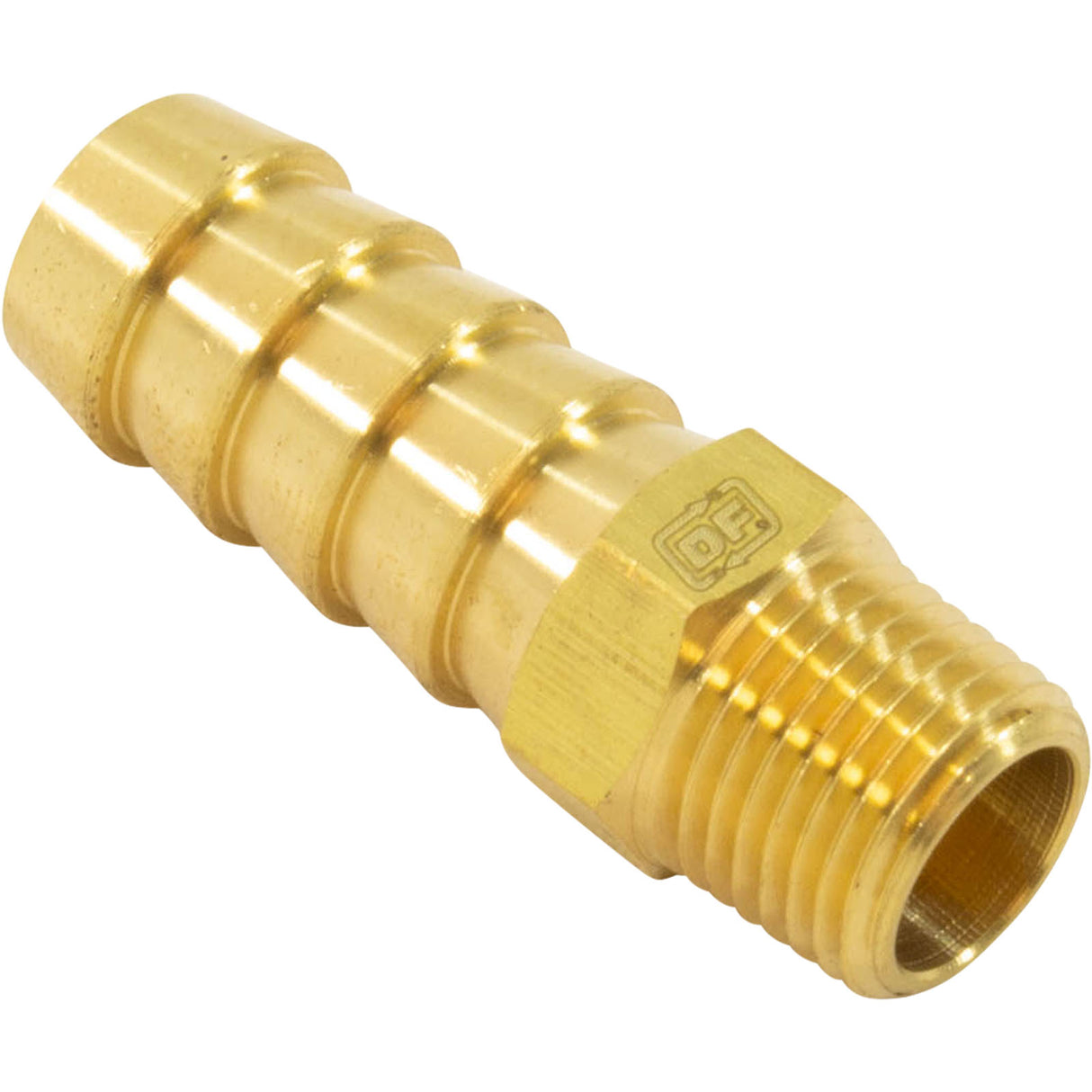 Barb Adapter, 3/8" Barb x 1/8" Male Pipe Thread, Brass : - Generic -  - PartsForSpas.com
