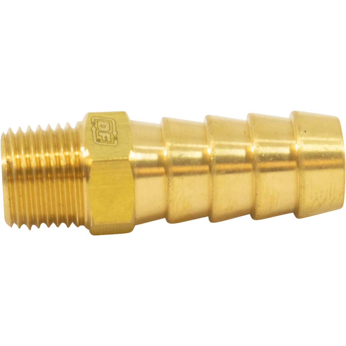 Barb Adapter, 3/8" Barb x 1/8" Male Pipe Thread, Brass : - Generic -  - PartsForSpas.com