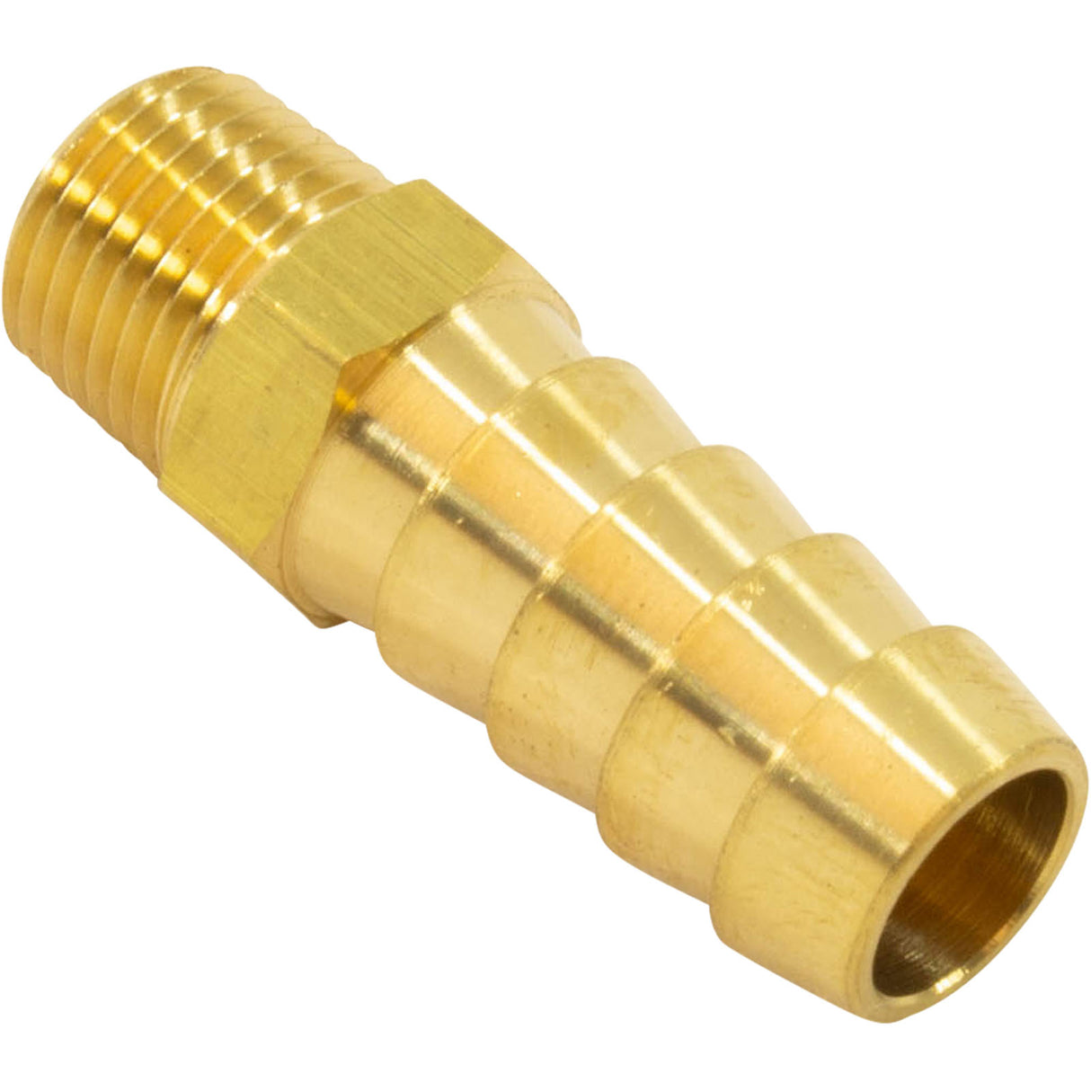 Barb Adapter, 3/8" Barb x 1/8" Male Pipe Thread, Brass : - Generic -  - PartsForSpas.com
