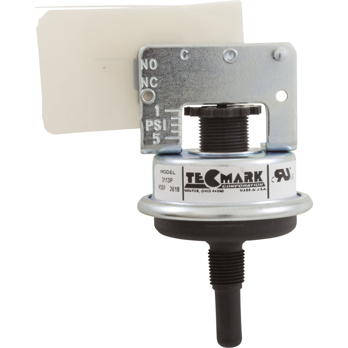 Pressure Switch, Tecmark, SPNO, 1/8"mpt, 25 Amp, Plastic : 3113P - Tecmark - 3113P - PartsForSpas.com