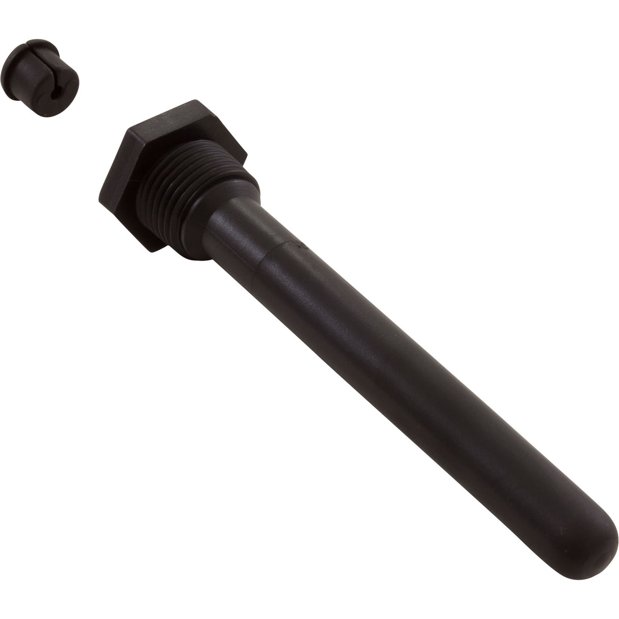 Thermowell, 1/2"mpt, 5/16" x 4-1/2", PVC : 990180-000PKG