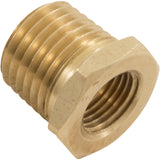 Reducer Bushing, 1/4"mpt x 1/8"fpt, Brass : 6AYW5