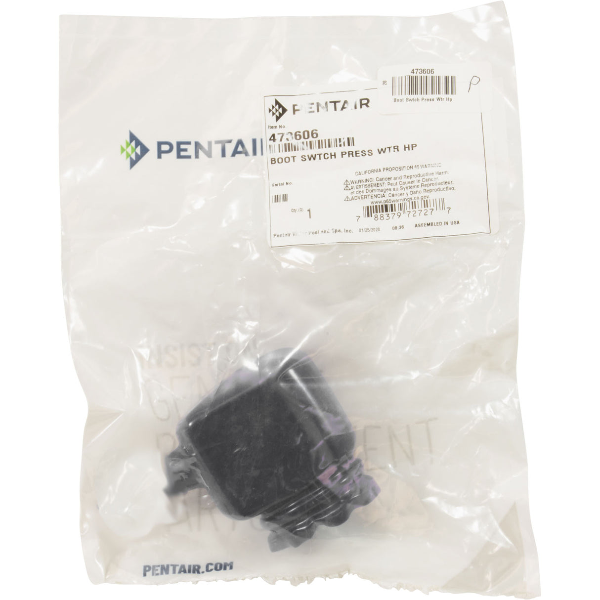 Boot Swtch Press Wtr Hp : 473606 - Pentair - 473606 - PartsForSpas.com