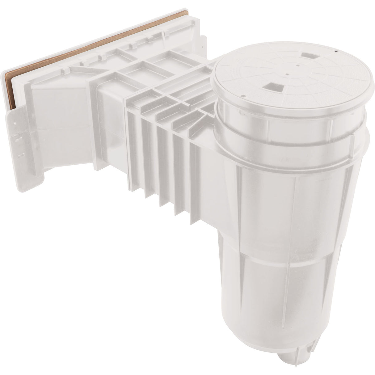 Skimmer Cmplt, Pent Bermuda WM, 1-1/2"fpt, Vinyl/Fiber, Wht : 506521
