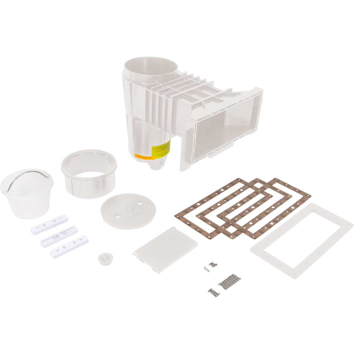 Skimmer Cmplt, Pent Bermuda WM, 1-1/2"fpt, Vinyl/Fiber, Wht : 506521