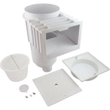 Skimmer Complete, Hayward SkimMaster, 2", Square Cover, White : SP1072T2SQ