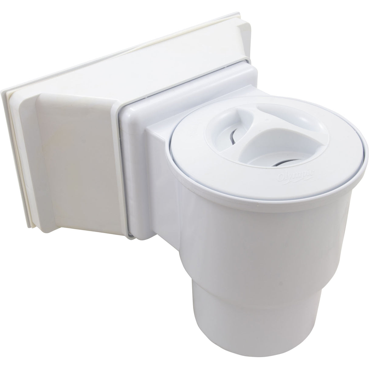 Skimmer Complete, Champlain Plastics, Wide Mouth, White : ACM19300 - Champlain Plastics - 063741994338 - PartsForSpas.com