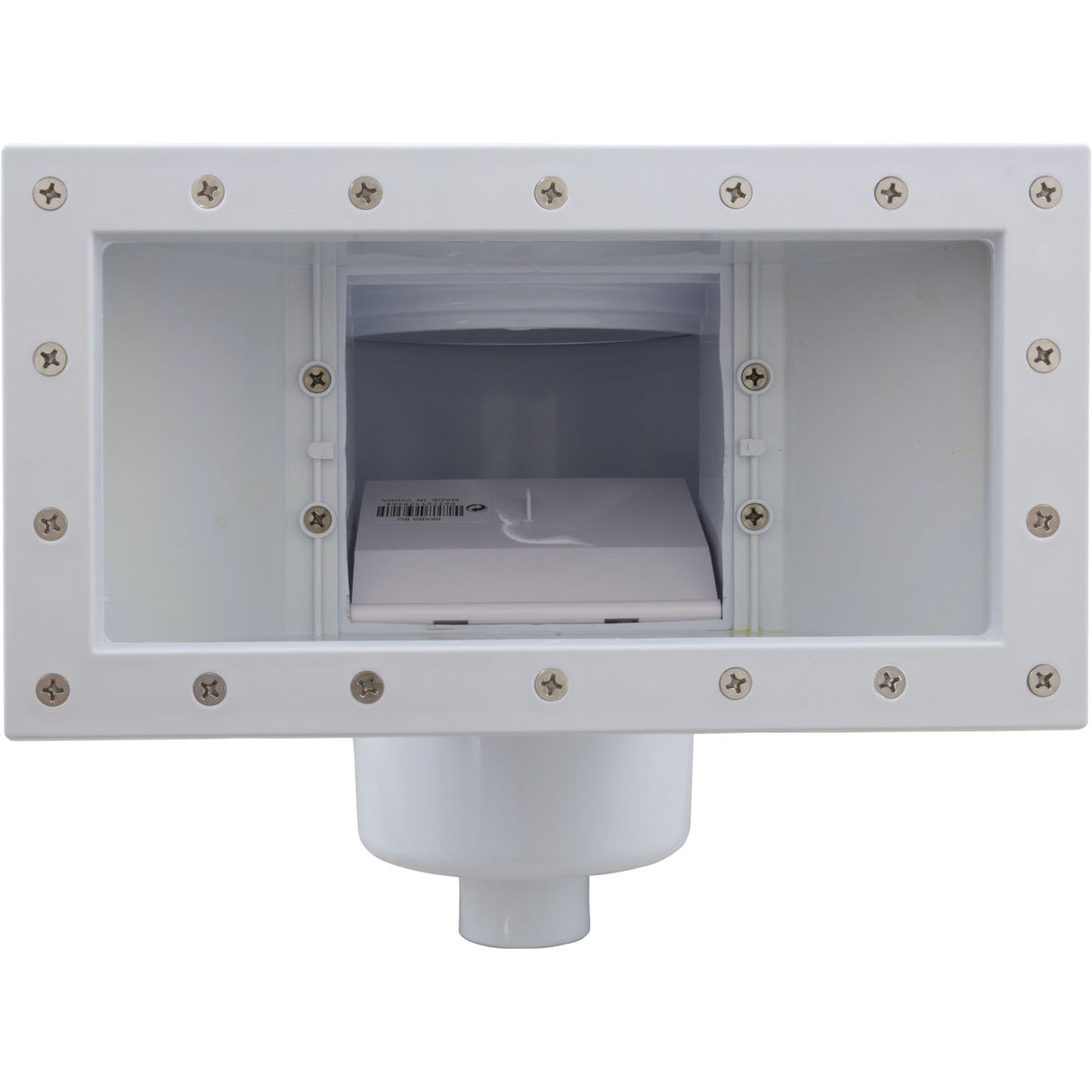 Skimmer Complete, Champlain Plastics, Wide Mouth, White : ACM19300 - Champlain Plastics - 063741994338 - PartsForSpas.com