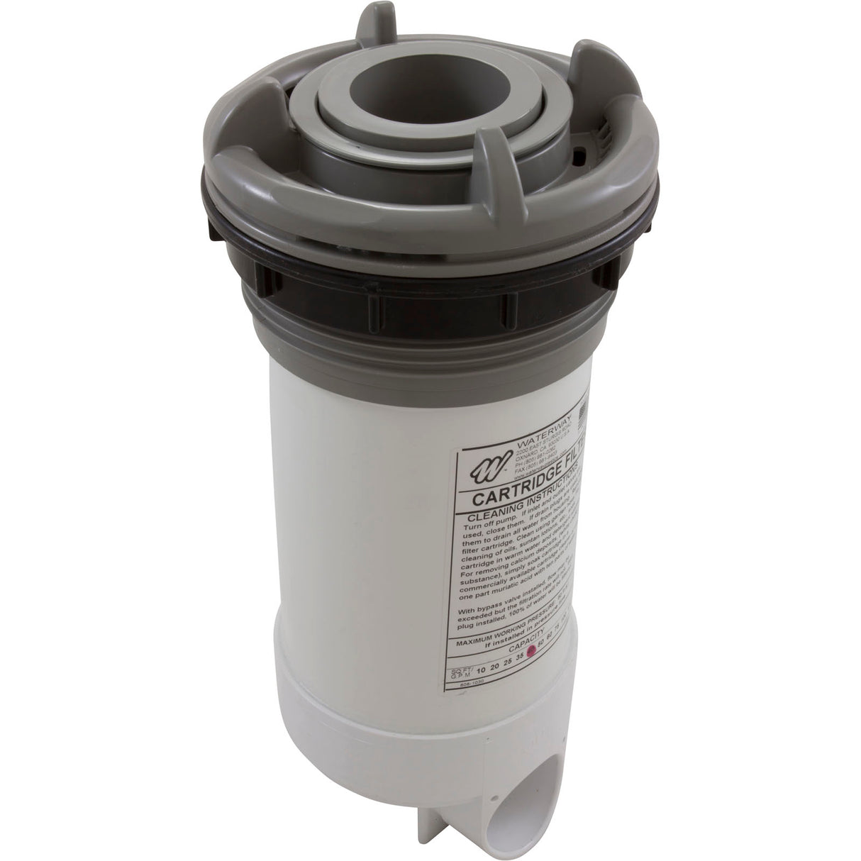 Skim Filter Complete, WW DynaFlo Lo-Profile, 40sqft, Gray : 510-6547