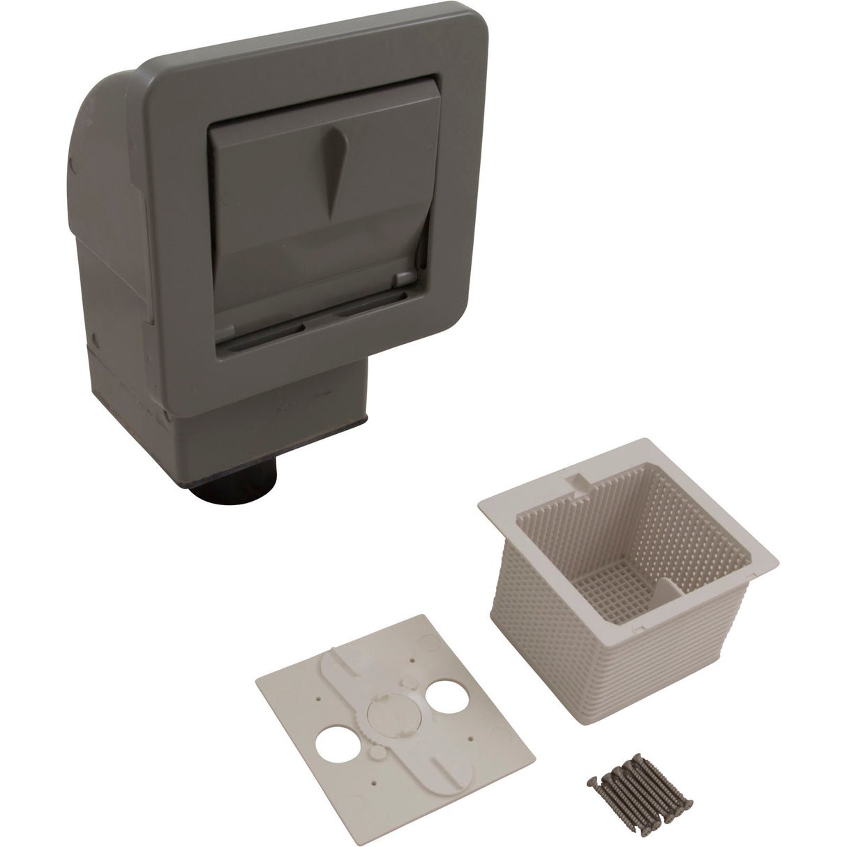 Skimmer Complete, Waterway, Spa Front Access, Gray : 510-1507 - Waterway Plastics - 806105089434 - PartsForSpas.com