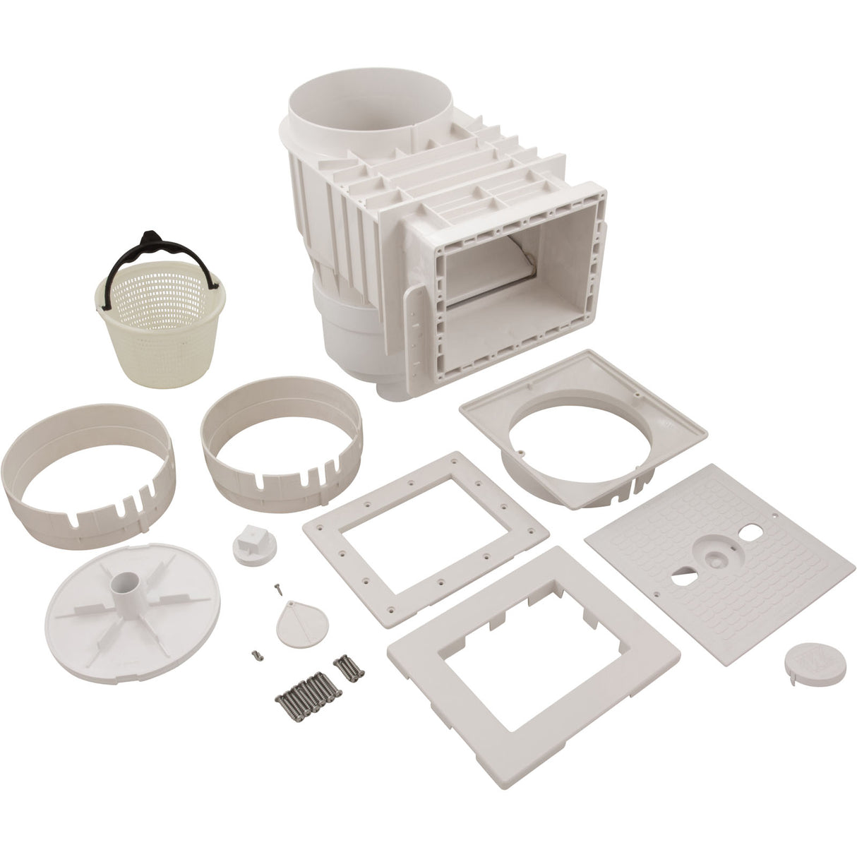 Skimmer Complete, WW Renegade, Fiberglass, 2", wht, Square : 540-8610