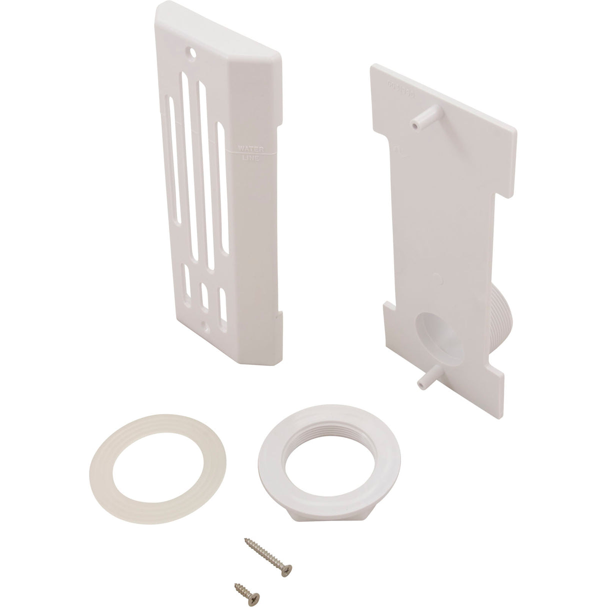 Skimmer Complete, Balboa GG, Spa Strip, w/Straight Nut, Wht : 31990-WH - GG/Balboa - 31990-WH - PartsForSpas.com