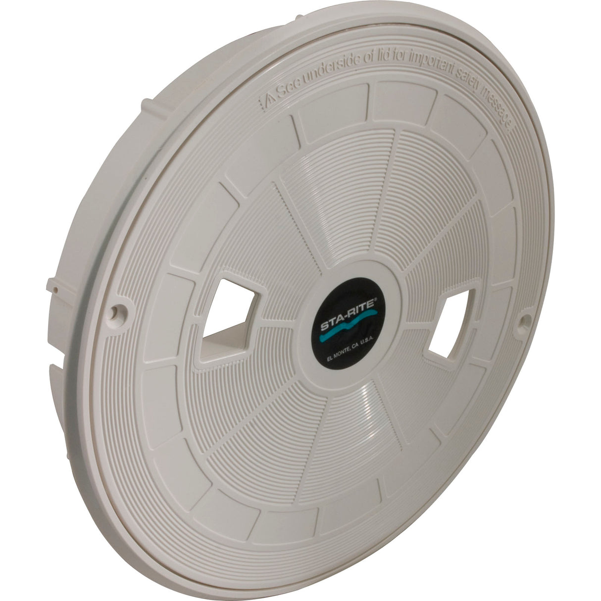 Skimmer Lid Assy, Pentair Sta-Rite U-3, 10-9/16"od, White : 08650-0169 - StaRite/Pentair - 022315127081 - PartsForSpas.com