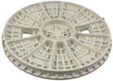 Skimmer Lid, Pentair Bermuda, 9-3/16"od, White : 516215Z