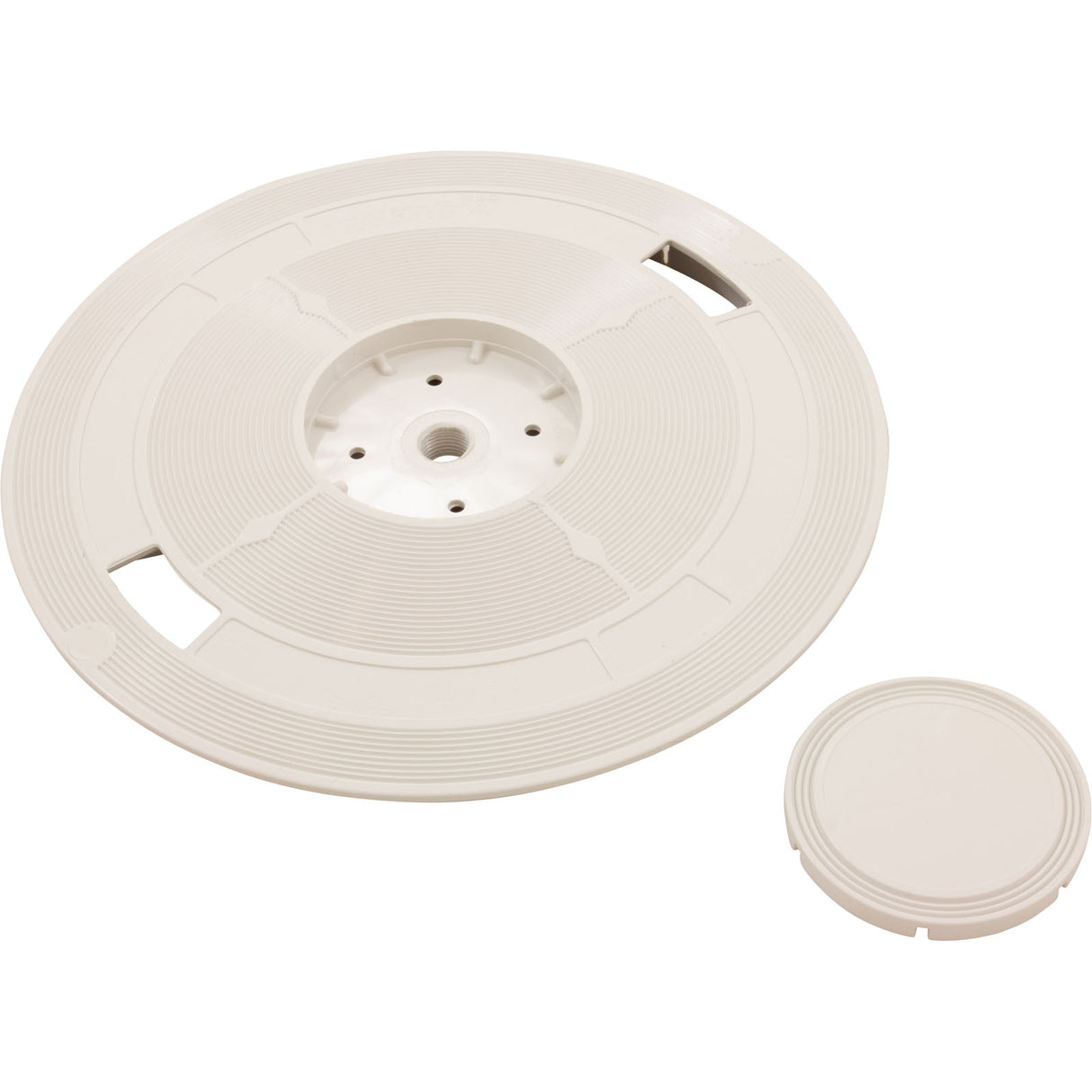 Skimmer Lid, Baker Hydro, 9-7/8"dia, w/o Thermometer, Wht, Gen : L2R - Pentair - 807318004382 - PartsForSpas.com