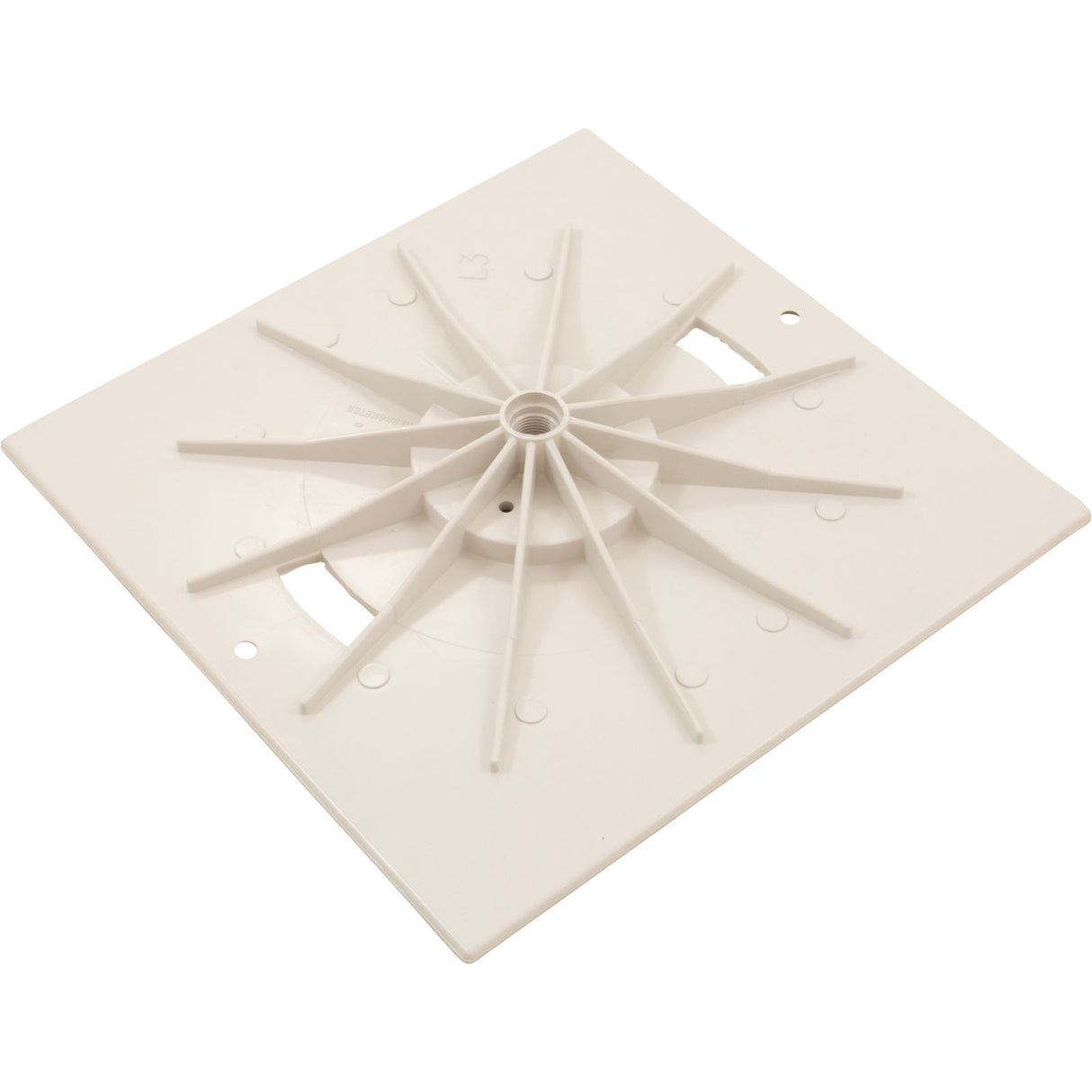 Skimmer Lid, Hayward, 10" x 10", w/o Thermometer, White, Gen : L3R - Pentair - L3R - PartsForSpas.com