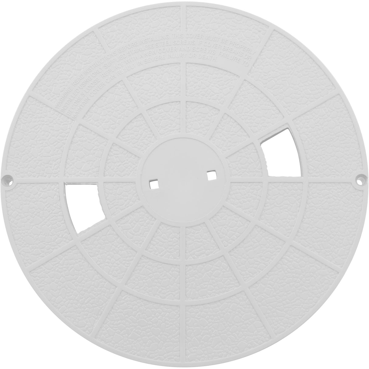 Skimmer Lid, Pentair/PacFab Bermuda, 9-3/16"od, White : 516215 - PacFab/Pentair - 516215 - PartsForSpas.com