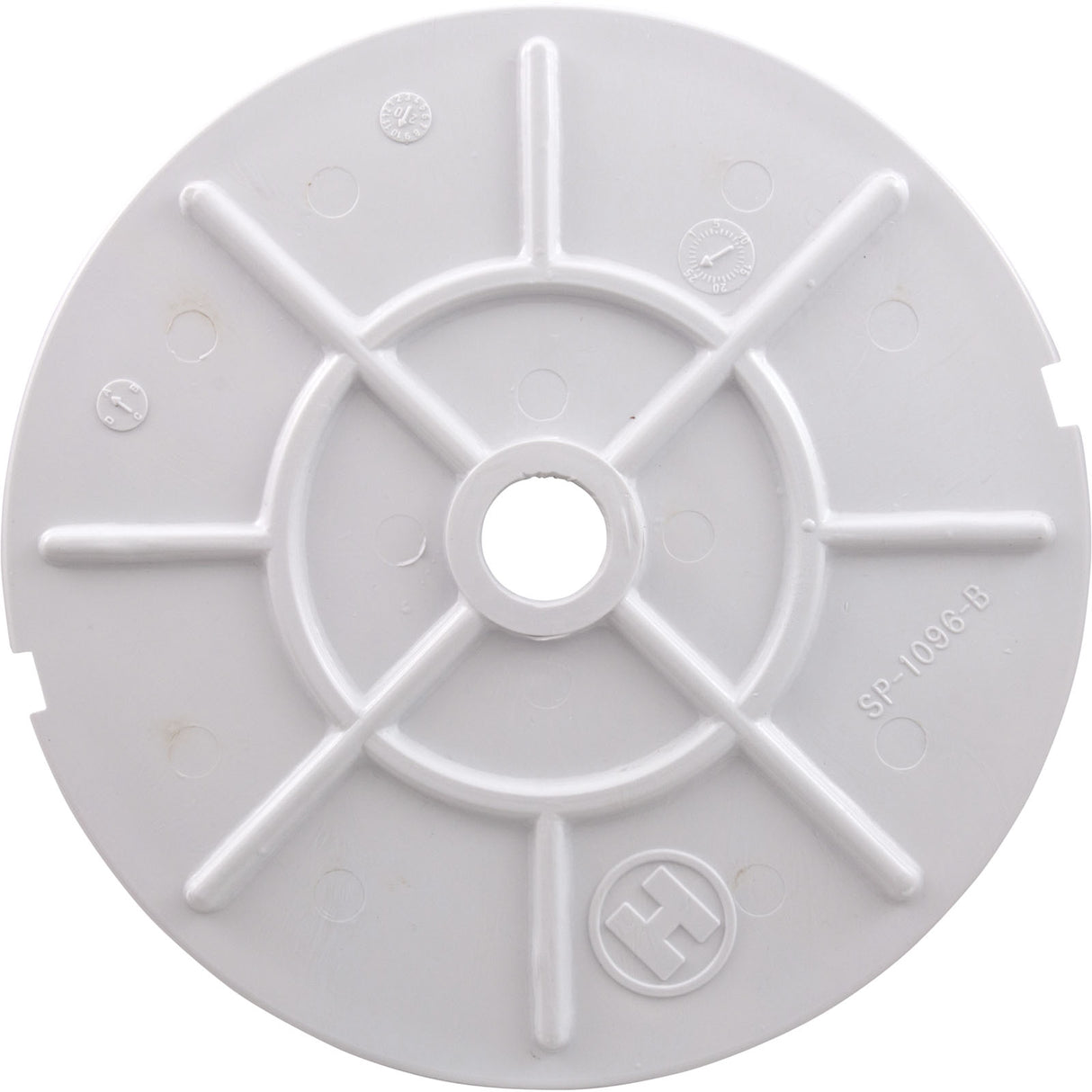 Lid, Hayward SP1090/1092/1096/1097/1098, 6-5/8"dia, White : SPX1096B - Hayward - 0610377037747 - PartsForSpas.com