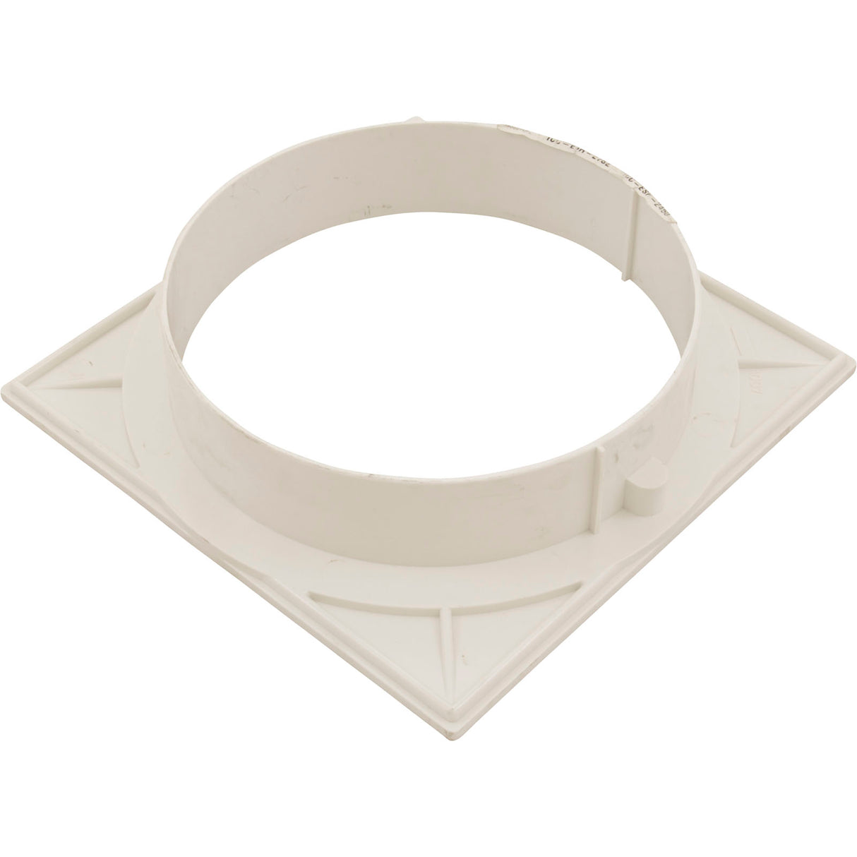 Skimmer Collar, Kafko, Square Extension, White : 19-0164-1 - Kafko Manufacturing - 19-0164-1 - PartsForSpas.com