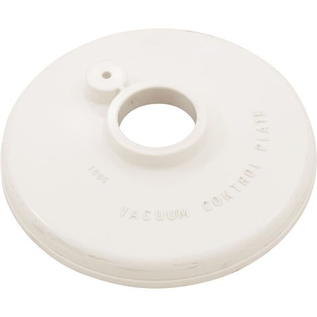 Skimmer Vacuum Control Plate, Kafko, 7-3/16"od, White : 19-0102-0 - Kafko Manufacturing - 19-0102-0 - PartsForSpas.com