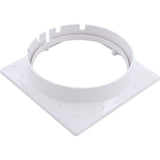 Skimmer Collar, Waterway Renegade, Vinyl, Square, White : 519-9510 - Waterway Plastics - 806105097538 - PartsForSpas.com