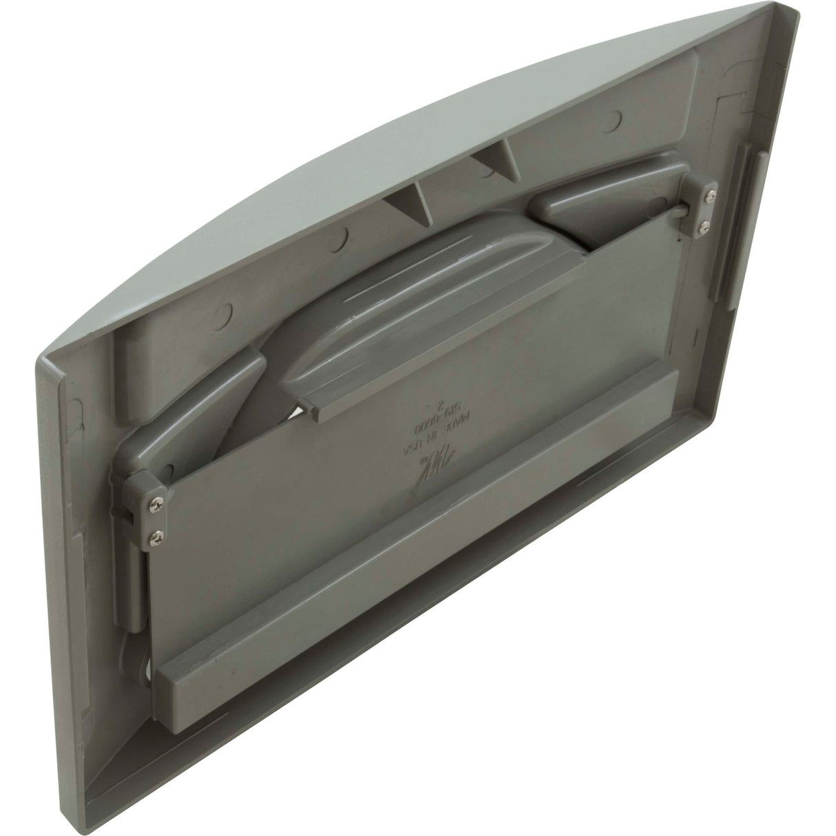 Front Plate Assy, WW Front Access Skimmer 100sqft, Oval, Gray : 550-6637 - Waterway Plastics - 806105250643 - PartsForSpas.com