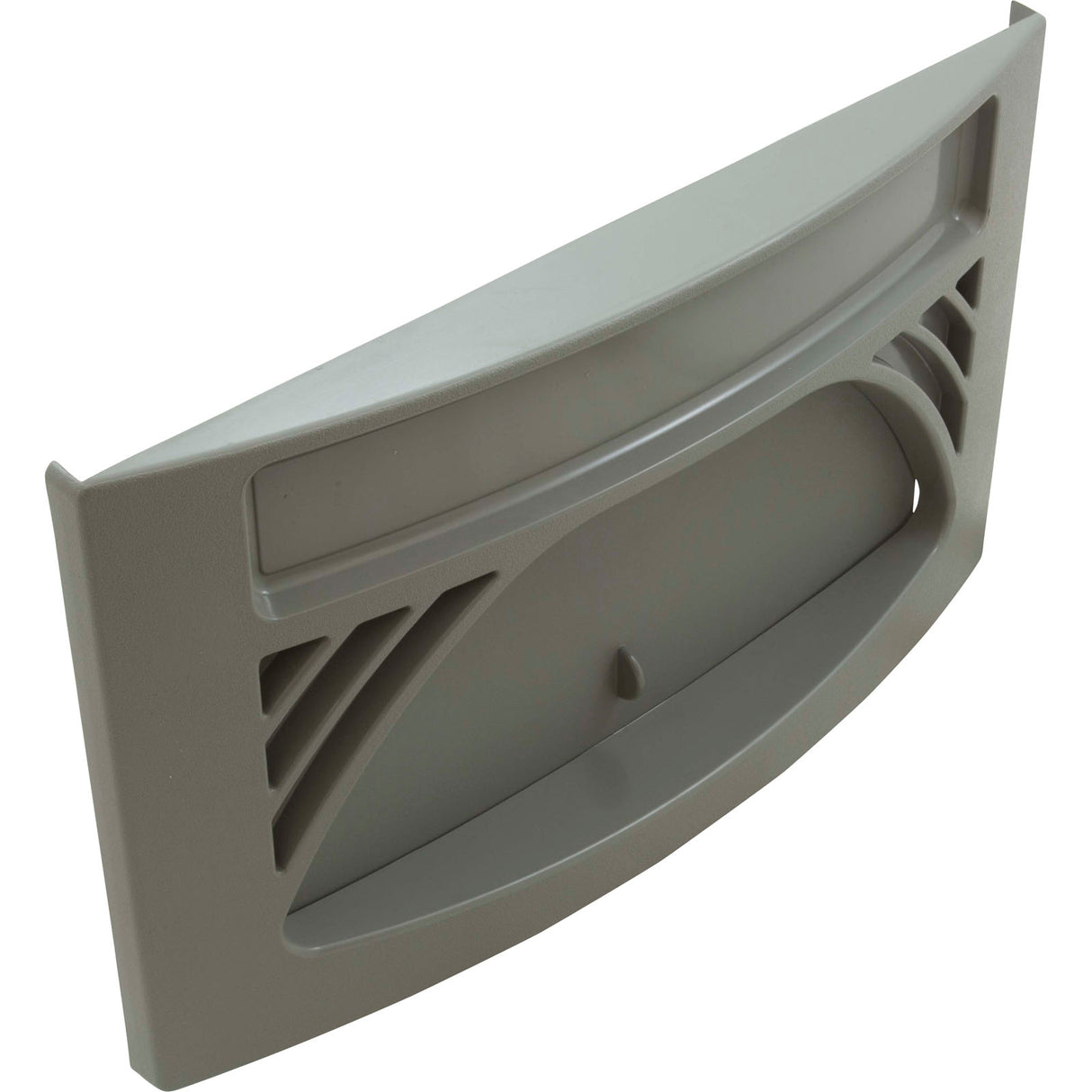 Front Plate Assy, WW Front Access Skimmer 100sqft, Oval, Gray : 550-6637 - Waterway Plastics - 806105250643 - PartsForSpas.com