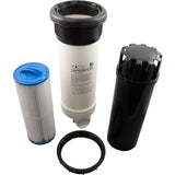 Teleweir, 50Sf 2"Ckv 6Sclp, "Blank Logo " - Black : 510-4601 - Waterway Plastics - 510-4601 - PartsForSpas.com