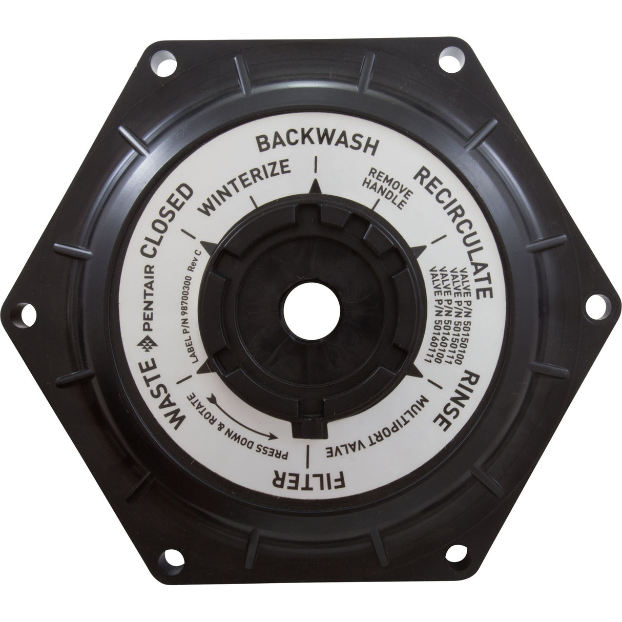 Mpv Lid Asy Blk : 51000511 - Pentair - 51000511 - PartsForSpas.com